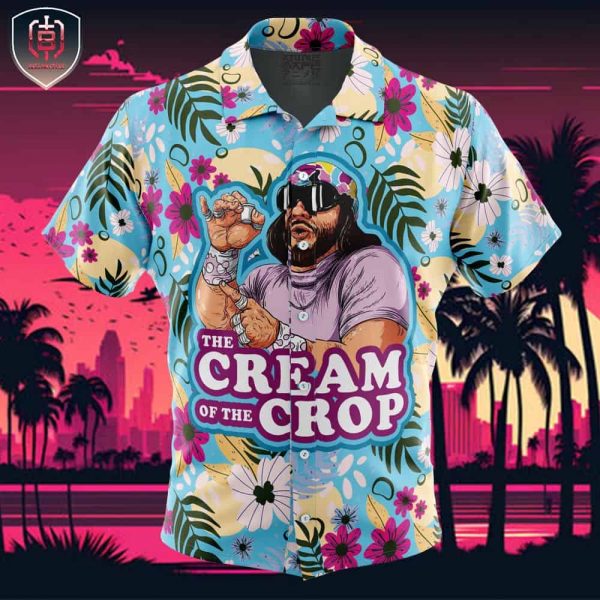The Cream of the Crop Randy Savage Pop Culture Beach Wear Aloha Style For Men And Women Button Up Hawaiian Shirt