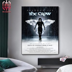 The Crow’s 30th Anniversary Poster Back In Cinemas From May 31st Home Decor Poster Canvas