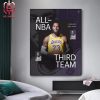 Jayson Tatum Boston Celtics Franchise Player Get The Three Straight Seasons On The All-NBA First Team 2024 Home Decor Poster Canvas