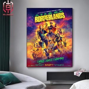 The New Poster For Borderlands Film In Theater On August 9th 2024 Home Decor Poster Canvas