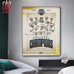 The Notre Dame Fighting Irish Go Back-To-Back 2024 National Champions NCAA Men’s Lacrosse Home Decor Poster Canvas