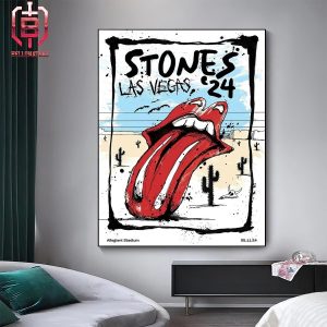 The Rolling Stones Are set To Play At Allegiant Stadium In Las Vegas On May 11th 2024 Home Decor Poster Canvas