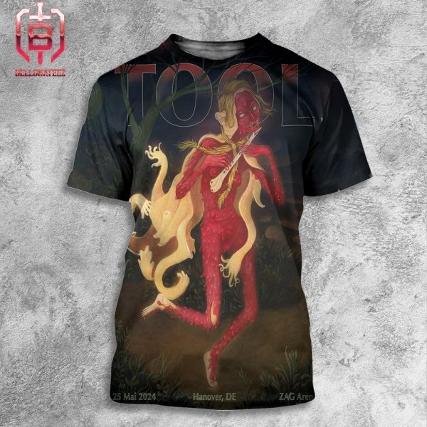 Tool Effing Tool Band At The Zag Arena In Hanover DE With Support From Night Verses On 25 Mai 2024 All Over Print Shirt