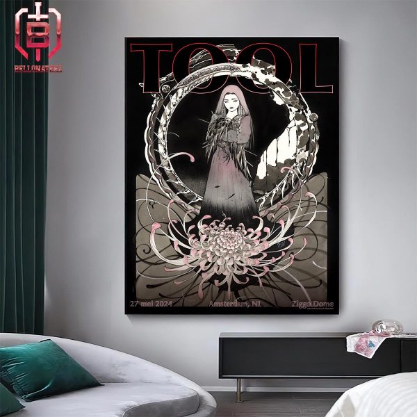 Tool Effing Tool Band Poster Show At Ziggo Dome In Amsterdam NL With Support Of Night Verses On 27 Mei 2024 Home Decor Poster Canvas