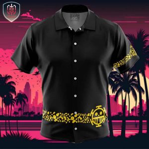 Trafalgar Punk Hazard One Piece Beach Wear Aloha Style For Men And Women Button Up Hawaiian Shirt