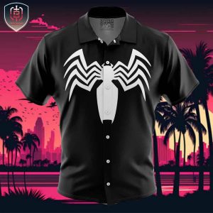 Venom Marvel Comics Beach Wear Aloha Style For Men And Women Button Up Hawaiian Shirt