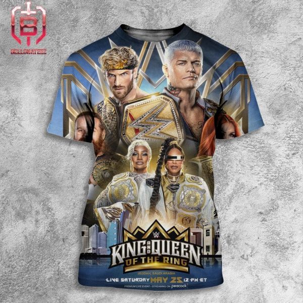 WWE King And Queen Of The Ring At 12pm ET On May 25th 2024 At Jeddah Saudi Arabia All Over Print Shirt
