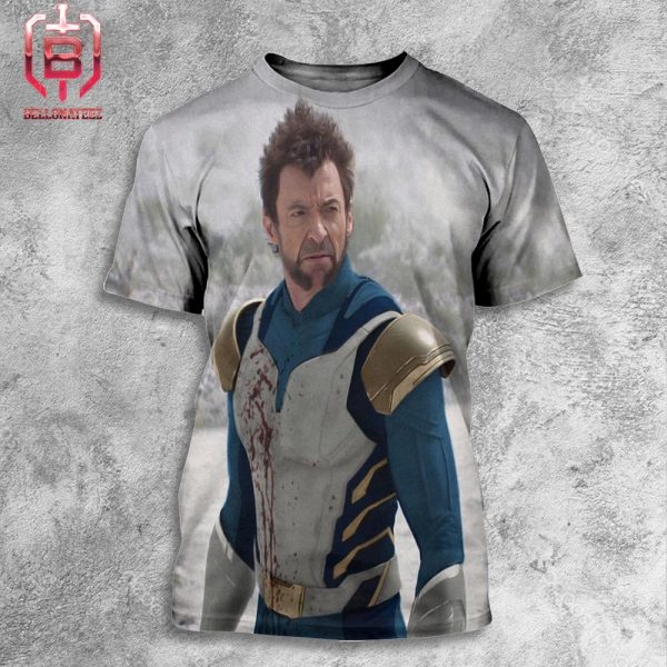 Wolverine In Vegeta Saiyan Warriors Uniform All Over Print Shirt
