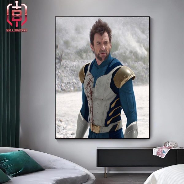 Wolverine In Vegeta Saiyan Warriors Uniform Home Decor Poster Canvas