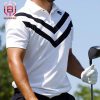 Xander Schauffele 2024 PGA Champions Descente Sponsors White Polo Shirt