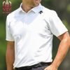 Xander Schauffele 2024 PGA Champions Descente Sponsors Black And White Polo Shirt