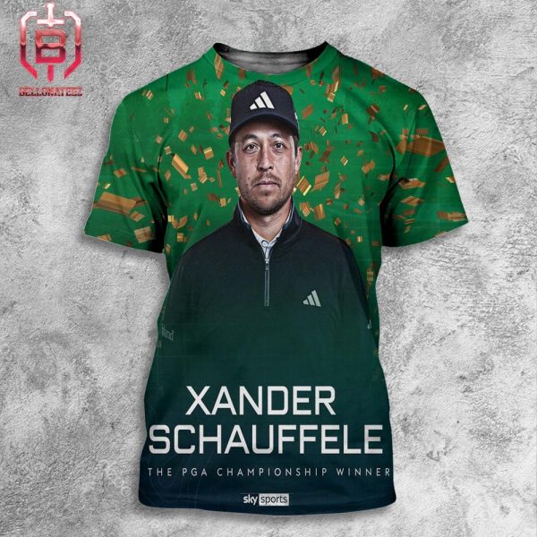 Xander Schauffele Wins The 2024 PGA Championship All Over Pritn Shirt