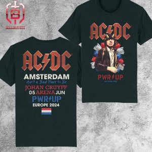 AC DC Power Up Tour 2024 At Johan Cruyff Arena Amsterdam NL Pwr Up Amsterdam On June 5th 2024 Two Sides Unisex T-Shirt