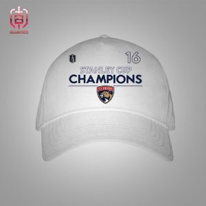 Aleksander Barkov Florida Panthers 2024 Stanley Cup Champions Authentic Pro Number Snapback Classic Hat Cap