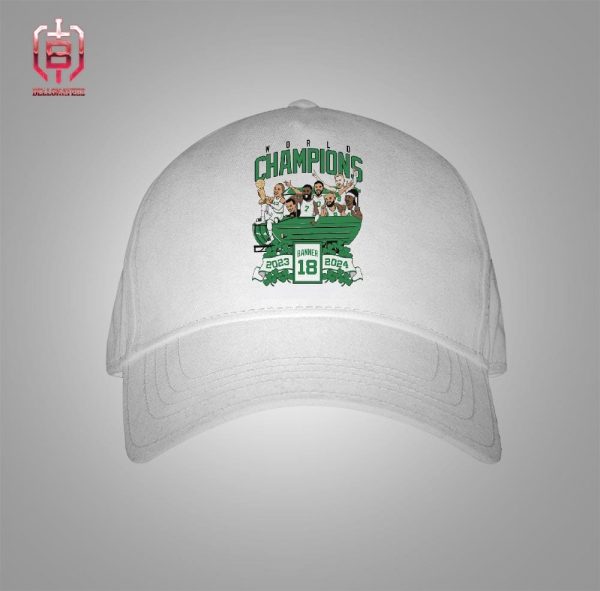 Boston Celtics 18 Banner Duckboat 2024 NBA Champions Snapback Classic Hat Cap