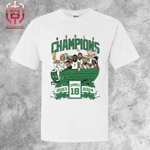 Boston Celtics 18 Banner Duckboat 2024 NBA Champions Unisex T-Shirt