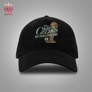 Boston Celtics 2024 NBA Finals Champions Fast Break Finish Trophy Snapback Classic Hat Cap