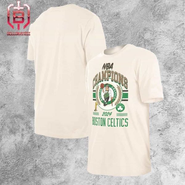 Boston Celtics New Era 2024 NBA Finals Champions Victory Unisex T-Shirt