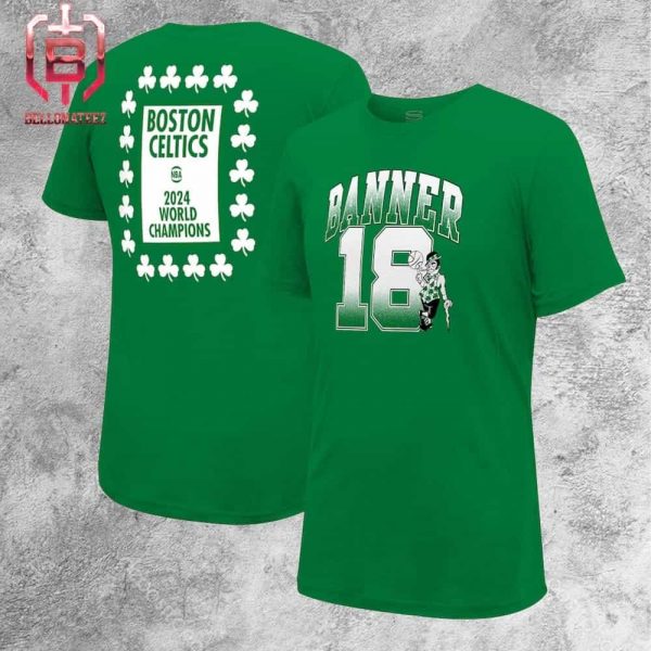 Boston Celtics Stadium Essentials 18-Time NBA Finals Champions Banner 18 Play Two Sides Unisex T-Shirt