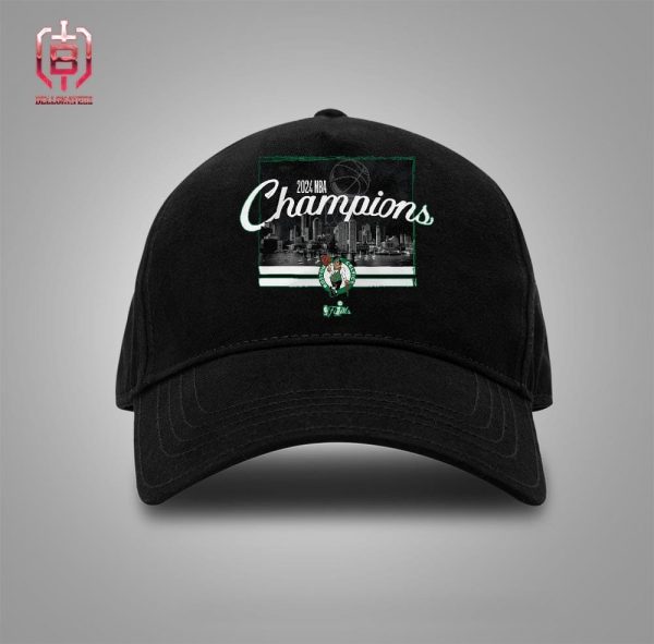 Boston Celtics Stadium Essentials 2024 NBA Finals Champions Skyline Snapback Classic Hat Cap