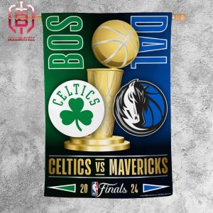 Boston Celtics Vs Dallas Mavericks WinCraft 2024 NBA Finals Matchup Garden House Two Sides Flag