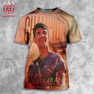 Carlos Alcaraz Is The Champion Of The Roland Garros 2024 Prince Of Clay All Over Print Shirt