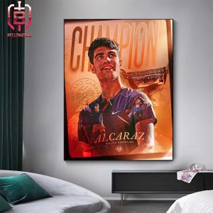 Carlos Alcaraz Is The Champion Of The Roland Garros 2024 Prince Of Clay Home Decor Poster Canvas
