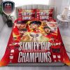 Congrats To Florida Panthers Are 2024 NHL Stanley Cup Champions 3 Pieces Room Decor Bedding Set