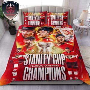 Celebration The Florida Panthers Are The 2023-24 NHL Stanley Cup Champions Room Decor Bedding Sets