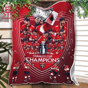 Congrats To Florida Panthers Are 2024 NHL Stanley Cup Champions Fleece Blanket