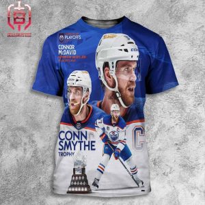 Connor Mcdavid Is Your Conn Smythe Trophy Winner With An Incredible 42 Points In 25 Stanley Cup Playoffs Games All Over Print Shirt