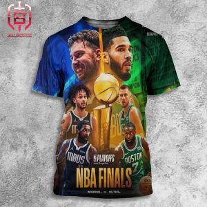 Dallas Mavericks Versus Boston Celtics Head To Head Match Up In The 2024 NBA Finals All Over Print Shirt