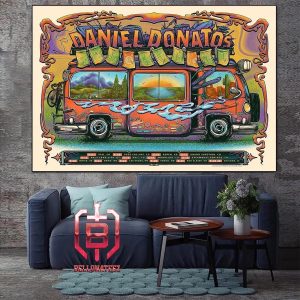 Daniel Donatos Cosmic Country Tour 2024 Poster Date List Merchandise Home Decor Poster Canvas