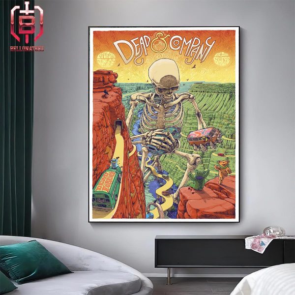 Dead And Company Merch Poster Dead Forever At The Sphere Las Veagas NV From June 20 to 22 2024 Home Decor Poster Canvas