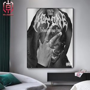 Denzel Curry New Single Hot One Feat Tiacorine x Asap Ferg On June 5th 2024 Home Decor Poster Canvas