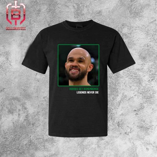 Derrick White Teeth Boston Celtics Heroes Get Remembered Legends Never Die Unisex T-Shirt