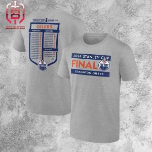 Edmonton Oilers NHL 2024 Stanley Cup Final Roster Two Sides Unisex T-Shirt