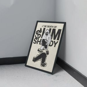 Eminem Annouced Metal Print Of The Death of Slim Shady Gift For Fan Merchandise Limited Edition Home Decor Poster Canvas 2