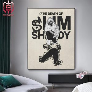Eminem Annouced Metal Print Of The Death of Slim Shady Gift For Fan Merchandise Limited Edition Home Decor Poster Canvas