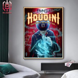 Eminem New Track Houdini Guess Who’s Back And For My Last Track Home Decor Poster Canvas