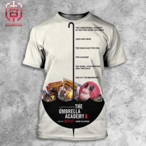 Episode Titles For The Final Season Of The Umbrella Academy Have Been Revealed Releasing On Netflix On August 8 All Over Print Shirt