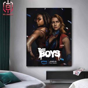 First Poster Of The New Supes From The Boys Season 4 Release On June 13rd On Prime Home Decor Poster Canvas