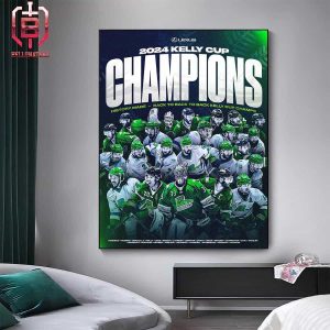 Florida Everblades Are The 2024 Kelly Cup Champions History Made Back To Back Kelly Cup Champs Home Decor Poster Canvas