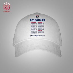 Florida Panthers 2024 NHL Stanley Cup Champions Full Roster Snapback Classic Hat Cap