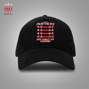 Florida Panthers 2024 NHL Stanley Cup Champions Schedule Snapback Classic Hat Cap