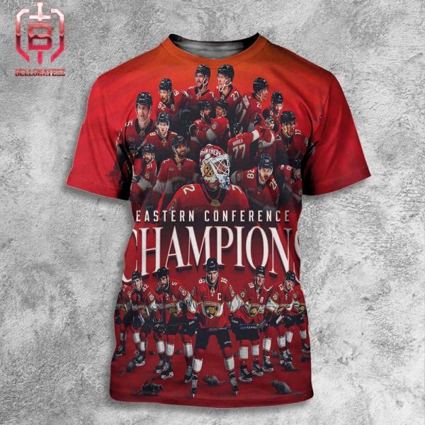 Florida Panthers Are Back To Back Eastern Coference Champions NHL Playoffs Stanley Cup 2024 All Over Print Shirt