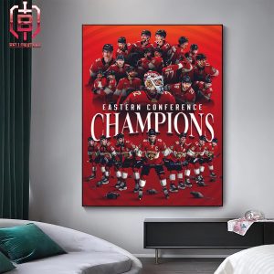 Florida Panthers Are Back To Back Eastern Coference Champions NHL Playoffs Stanley Cup 2024 Home Decor Poster Canvas