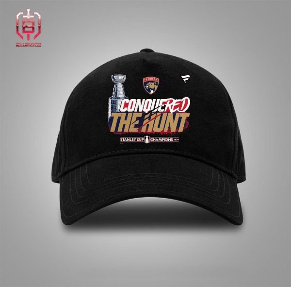 Florida Panthers Conquered The Hunt 2024 Stanley Cup Champions Celebration Snapback Classic Hat Cap