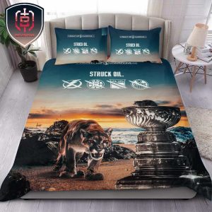 Florida Panthers Finish The Hunt With 2024 NHL Stanley Cup Champions Quilt And Pillow Bedding Set