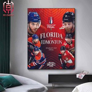 Florida Panthers Matchup Head To Head Edmonto Oilers NHL Stanley Cup Final 2024 Home Decor Poster Canvas